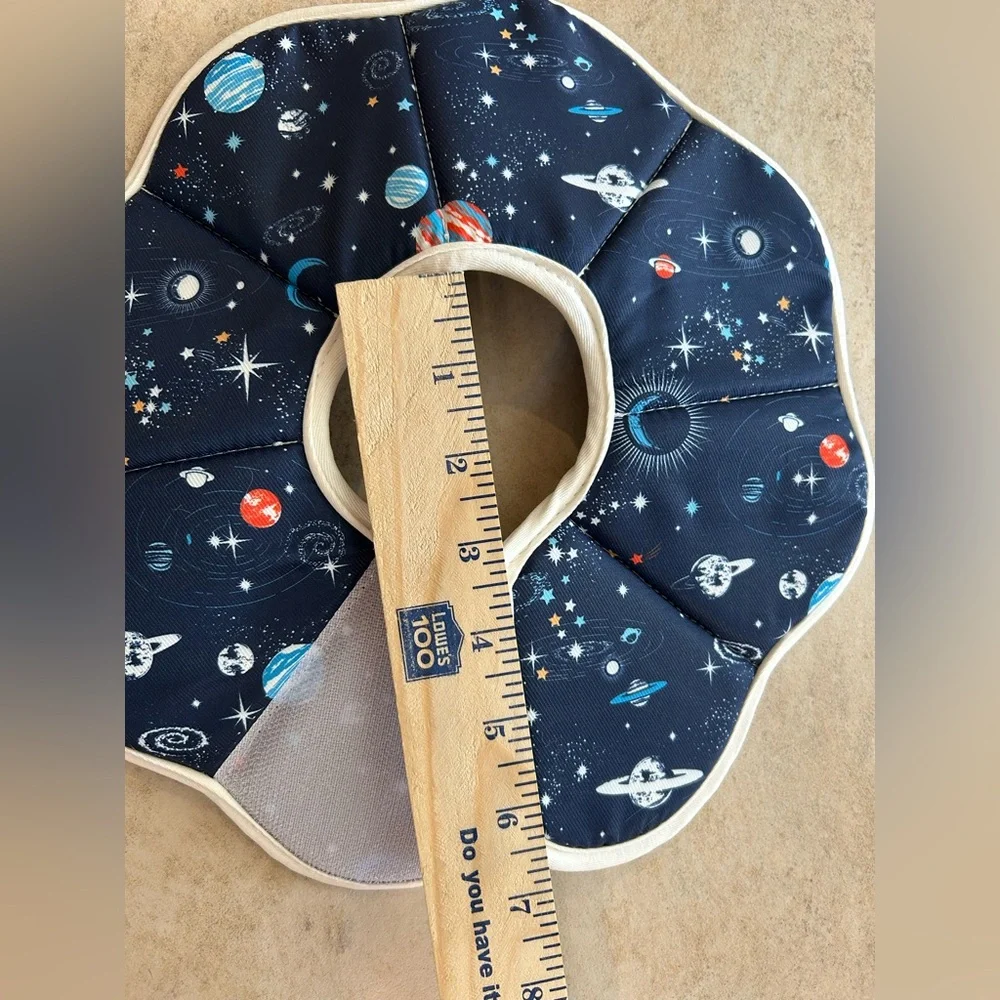 Space-Print Soft Recovery Collar for Cats - Navy